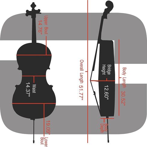 Crossrock Fiberglass 4/4 Cello Case with Wheels – Mint Blue Finish, Grey Velvet Interior, Lock, Music Pouch – Hardshell Travel Case (CRF2020CEFMB) in Saudi Arabia