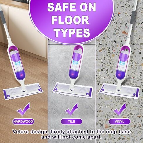 Power Mop Pads Refills Disposable for PowerMop 12 Pack- EXEGO Wet Dry Pads Power Mop Wood Refills - Multi-Surface Wood Floor Pads Household Replacement Mop Pads for Floor Cleaning in Kuwait