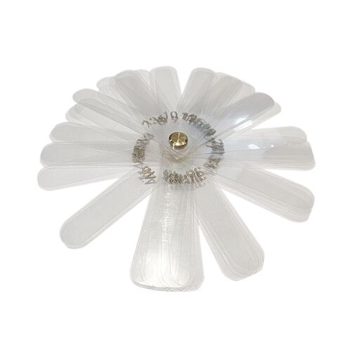 مقياس أوراق الأسنان عالي الجودة أدوات مسطرة قياس الإطباق قابلة للتعقيم مرقمة 56 قطعة سمك 0.1 مللي متر in Kuwait