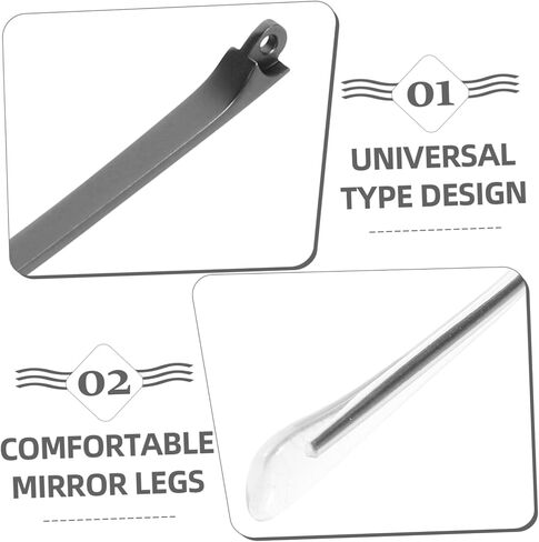 Gadpiparty Universal Metal Eyeglass Temples Sturdy Replacement Arms for Eyewear Accessories Suitable for Most Glasses Repair Parts for Men and Women in Saudi Arabia
