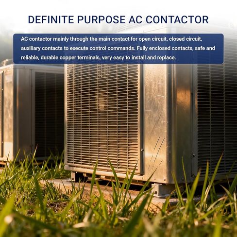 1P 40A 24V AC Contactor، 50/60 هرتز، اتصالات أكسيد الكادميوم الفضي، مناسب للضواغط/تكييف الهواء/أنظمة التدفئة، عالمي للاستخدام الصناعي والمنزلي in Kuwait