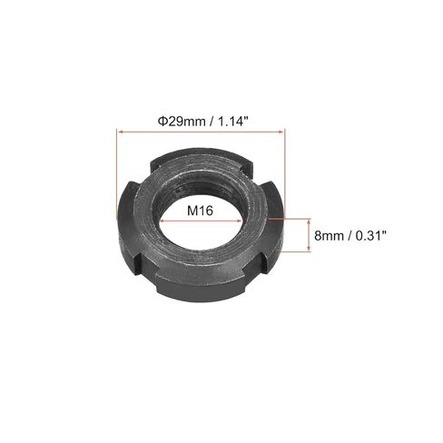 M16x1.5mm Retaining Four-Slot Slotted Round Nuts, 2 Pcs in Saudi Arabia