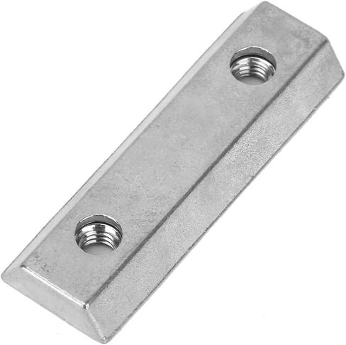 Z043M Zinc Alloy Double Slot Nut Heavy Duty Metal Fixing Nut for Linear Motion Systems Base Plate Reinforcement Durable Construction 40mm x 8mm in Saudi Arabia