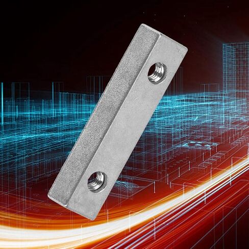 Z043M Zinc Alloy Double Slot Nut Heavy Duty Metal Fixing Nut for Linear Motion Systems Base Plate Reinforcement Durable Construction 40mm x 8mm in Saudi Arabia