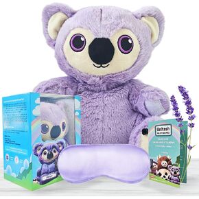 Microwavable Heating Pad for Period Cramps + Eye mask Heating pad–Machine Washable Cover-Cute Stuffed Animal Heating Pad, Portable Menstrual Microwave Heating Pad-Lavender Scent (Koala+Eye mask) in Saudi Arabia