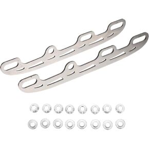 Milisten Replaceable Stainless Steel Ice Hockey Skating Blades for Roller Skates Silver Large Size 290mm 16 Edge Plugs Ice Skating Accessory for Hockey Players in Kuwait