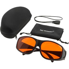 MCWlaser نظارات السلامة بالليزر 190-540nm نظارات واقية CE لمصباح الأشعة فوق البنفسجية الأشعة فوق البنفسجية/الأزرق/الأخضر نوع امتصاص الليزر EP-3 in Kuwait