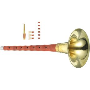 D Key Suona Wind Instrument Red Sandalwood Ethnic Chinese Horn with Plastic Reed Traditional Folk Music Instrument Suitable for Students and Entry-level Players Random Color in Kuwait