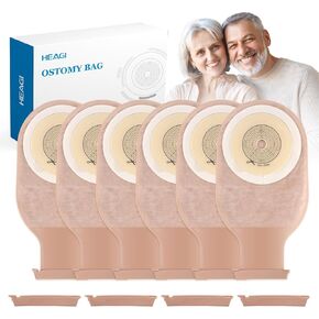 30 عبوة من أكياس فغر القولون، مستلزمات فغرة القولون، قطعة واحدة من أكياس فغر القولون، أكياس قابلة للتصريف مع مشبك إغلاق للعناية بالفغر اللفائفي، قص مناسب، 60 مم كحد أقصى in Kuwait