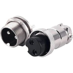 GX20 connector female plug flange socket diameter 20 mm round fast 2/3/4/5/6/7/8/9/10/12/14/15 pins(GX20 flange socket,6p) in Kuwait
