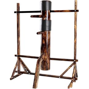 ارتفاع قابل للتعديل لجناح Chun Dummy Mook Yan Jong IP Man لتدريب الهدف الخشبي مع حامل الإطار in Kuwait