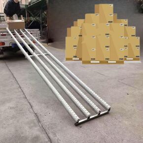 طاولة نقل بأسطوانة واجب، مقاس 15 بوصة عرض × 78 بوصة طول، بكرات ABS قابلة للطي، إطار من الفولاذ المقاوم للصدأ - مثالية للتعامل مع الشحن في المستودعات in Kuwait