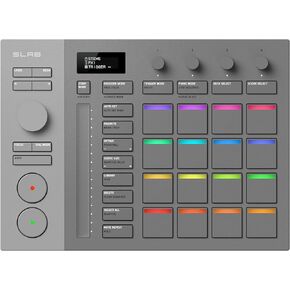 وحدة التحكم AlphaTheta SLAB MIDI - افتح Serato Studio (الإصدار الكامل)، قرص متعدد الوظائف والتحكم في التركيز، 16 وسادة سرعة مع اللمس اللاحق، أداء شريط اللمس؛ يعمل مع سيراتو دي جي برو in Kuwait