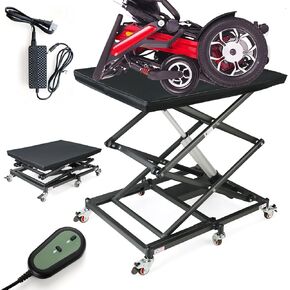 Portable Electric Lift for Wheelchairs & Scooters, 5000N Motor Power, 130Lbs Capacity, Electric Scissor Lift Table, w/ 4 Brake Wheels, Coffee Table Lift in Kuwait