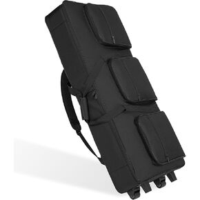 AKOZLIN Rolling 61 Keys Electric Piano Keyboard Gig Bag with Wheels and Adjustable Straps for 61 Note Keyboard and Accessaries in Kuwait