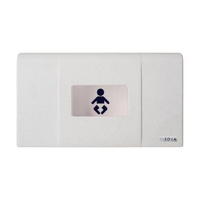 Sova Span Horizontal Surface Mount Baby Changing Station (EZ Mount Backer Plate Included) - Gray in Kuwait