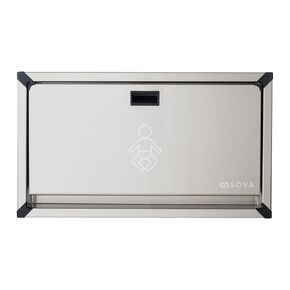 Sova Vantage Horizontal Recessed Mount Stainless Stainless Steel Baby Changing Station in Kuwait