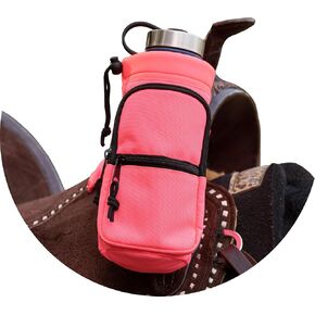 Horse Saddle Water Bottle Holder, Pink Water Holder, Multi Pocket Horse Saddle Drink Holder up to 40oz, Horse Gifts, Horse Stuff, Horse Tack in Kuwait
