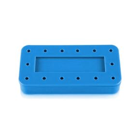 400BRS-2 14-Bur Rectangular Magnetic Block, Spectrum Blue, 3"x1.5"x0.5", Autoclavable, Single in Kuwait