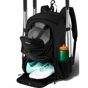 حقيبة بيسبول، حقيبة ظهر بيسبول مع حقيبة أحذية خوذة للشباب والكبار، حقيبة كرة لينة خفيفة الوزن مع خطاف سياج، مضرب بيسبول، قفازات بيسبول، خوذة، قبعات، جميع المعدات in Kuwait