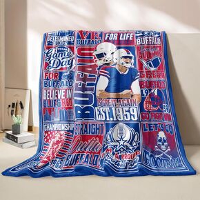 Football Gifts for Men Women, Gifts for Team Fans, Sports Football Blanket for Fans, Blue Football Style Blanket for Sofa Bed Chair 60"x50" in Saudi Arabia