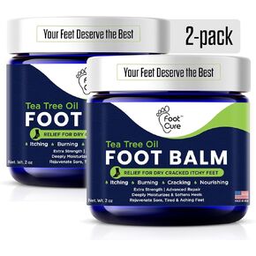 Antifungal Cream - For Itchy Feet and Skin Fungus Relief - Extra Strength Treatment for Athlete’s Foot, Ringworm, and Jock Itch. Moisturizer for Dry Cracked Feet infused with Tea Tree Oil Made in USA in Kuwait