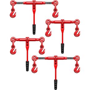 مجلدات سلسلة السقاطة - تناسب سلسلة 5/16 بوصة و3/8 بوصة، بوزن 5400 رطل، طول قابل للتعديل للنقل والقطر الآمن، 4 عبوات in Kuwait