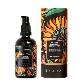 iYURA Balaayah Black Gram Body Booster | Natural Body Oil for Crepey, Mature Skin | Firms the look of Sagging Skin on the Arms & Legs | Long-Lasting Intense Moisturization | 3.38 fl oz (100 ml) in Kuwait