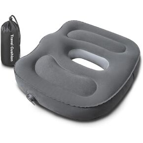 وسادة سفر سوندور، وسادة مقعد هوائي، وسادة تطور محمولة وخفيفة الوزن قابلة للنفخ - مثالية لكراسي الطائرات، ومدرجات المدارس، ومقاعد الاستاد، والكراسي المتحركة in Kuwait