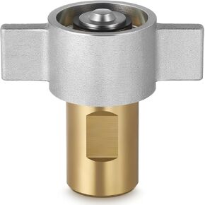 1 Pack 1" NPT Wet-line Wing Nut Hydraulic Quick Disconnect Female Coupler, Heavy Duty Brass for Live Dump Trailer Hydraulic Systems in Saudi Arabia