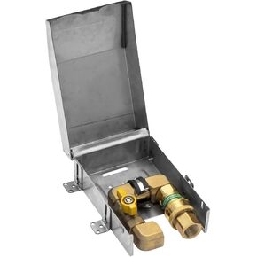 مخرج غاز للشواء، مدخل 1/2 بوصة NPT، مخرج فصل سريع 1/2 بوصة مع غطاء من الفولاذ المقاوم للصدأ لتوصيل خرطوم الغاز والغاز، موضوع على الحائط الخارجي. in Kuwait