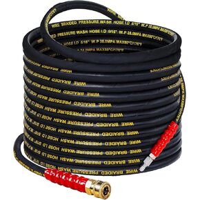 100 FT Pressure Washer Hose with 3/8" Quick Connect, 4000 PSI Kink Resistant High Tensile Wire Power Washer Hose in Kuwait