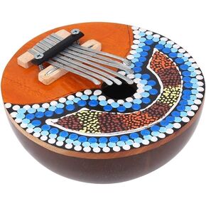 Thumb Piano, 7 Key Coconut Shell Portable Thumb Piano Tuneable Kalimba Mbira African Finger Musical Instrument for Children AdultThumb piano Kalimba in Kuwait