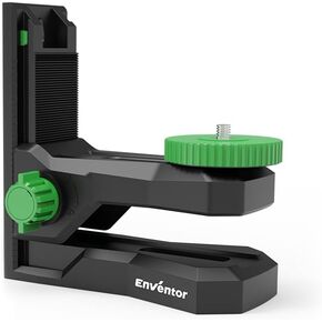 Enventor Fine-tuning Bracket for Laser Level, 1/4"-20 Male Threaded L-Shape Magnetic Pivoting Adapter for Wall & Ceiling Mounted, 360° Adjustable Support, Height Adjustment in Kuwait