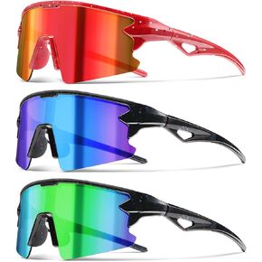 Youth Baseball Sunglasses for Boys Girls Kids Sports Sun Glasses Softball Cycling UV400 Protection Ages 3-14 in Kuwait