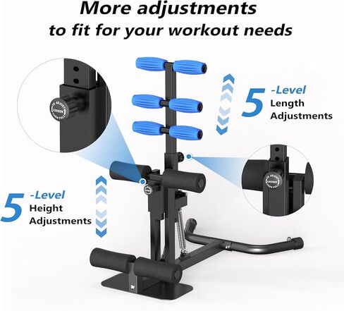 آلة القرفصاء من ديراسي، معدات تمرين الساق قابلة للتعديل، آلة القرفصاء العميق للنساء والرجال، آلة تمارين الغلوت للصالة الرياضية المنزلية in Kuwait