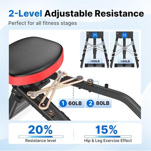 Merach Hip Abductor Machine for Home Gym, Glute Machine for Women, Outer Thigh Sculpting, Leg Abductor Machine, Glute & Thigh Exercise Equipment in Kuwait