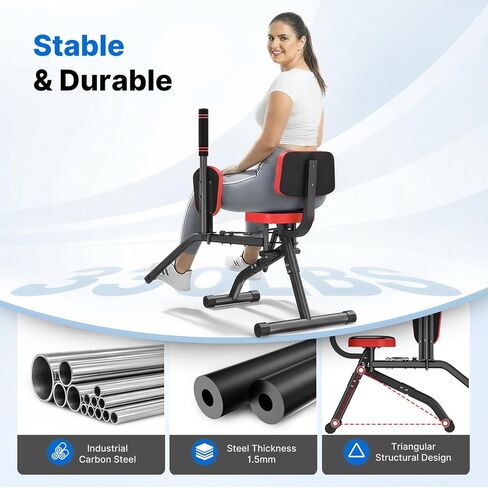 Merach Hip Abductor Machine for Home Gym, Glute Machine for Women, Outer Thigh Sculpting, Leg Abductor Machine, Glute & Thigh Exercise Equipment in Kuwait