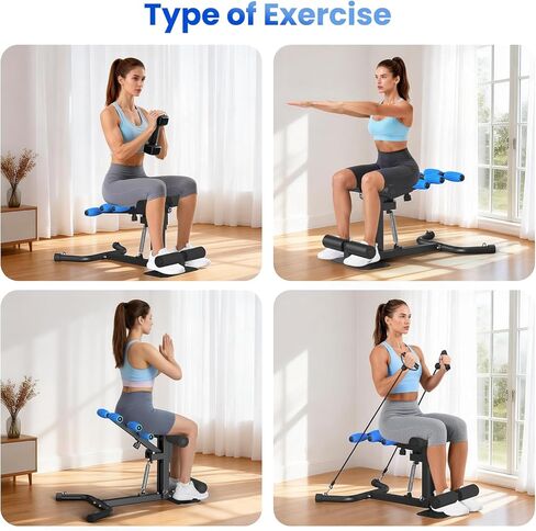 أعد بناء حياتك آلة القرفصاء العميقة، مدرب غلوت قابل للتعديل للارتفاع للنساء، معدات تمارين القلب والساق للجيم المنزلي، وتنحيف المؤخرة والفخذ in Kuwait