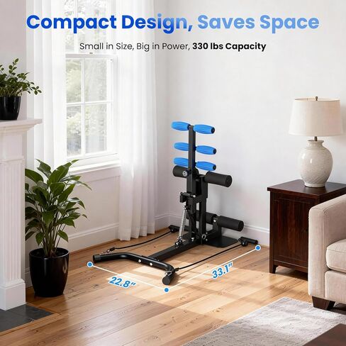 أعد بناء حياتك آلة القرفصاء العميقة، مدرب غلوت قابل للتعديل للارتفاع للنساء، معدات تمارين القلب والساق للجيم المنزلي، وتنحيف المؤخرة والفخذ in Kuwait