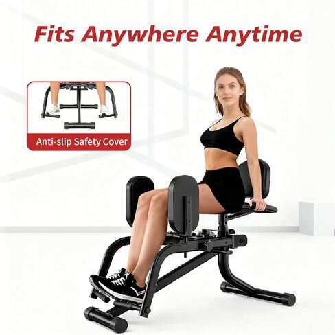 Hip Adduction Abduction Machine by SEWD – Home Gym Inner/Outer Thigh Trainer for Strength Training, Two in One Compact Glute & Thigh Workout Equipment. in Kuwait