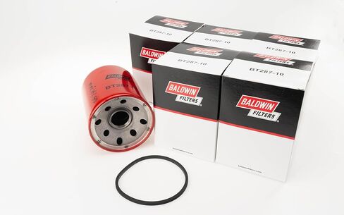 Baldwin BT287-10 فلتر هيدروليكي منخفض الضغط - الخيط 1 ½-16، OD 5.03" × الطول 7" - يستبدل دونالدسون P550388، Fleetguard HF6710، Wix 51759 وPH47 (عبوة من 6) in Saudi Arabia
