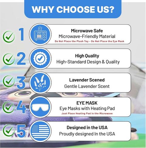 Microwavable Heating Pad for Period Cramps + Eye mask Heating pad–Machine Washable Cover-Cute Stuffed Animal Heating Pad, Portable Menstrual Microwave Heating Pad-Lavender Scent (Koala+Eye mask) in Saudi Arabia