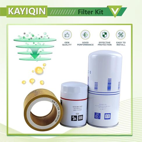 2901091900 Filter Kit Compatible with 1622087100 Air/Oil Separator + 1513033701 Oil Filter + 1613900100 Air Filter Air Compressor Replacement Parts 2901-0919-00 in Kuwait