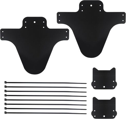 2 Set Mountain Bike Fender Mud Guard Rear and Front Compatible Mountain Bicycle Mudguard Adjustable 26", 27.5", 29" Plus Size with 10 Cable Ties for Fat Bike Wheel Size and All Disc Brake Bicycles in Saudi Arabia