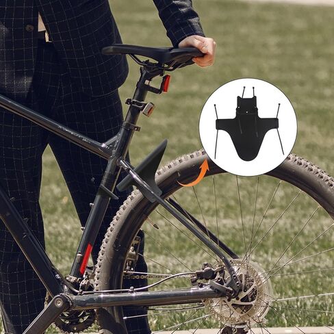 2 Set Mountain Bike Fender Mud Guard Rear and Front Compatible Mountain Bicycle Mudguard Adjustable 26", 27.5", 29" Plus Size with 10 Cable Ties for Fat Bike Wheel Size and All Disc Brake Bicycles in Saudi Arabia