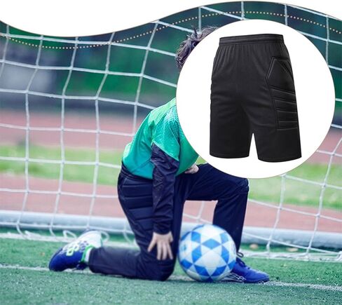 Soccer Goalkeeper Compression Shorts Ergonomic Fit Thigh Padded in Kuwait