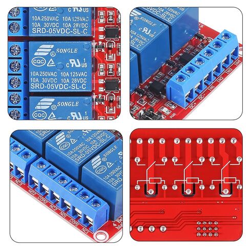 4 قطعة 4 قناة تيار مستمر 5 فولت وحدة التتابع مع عزل Optocoupler دعم عالية/منخفضة المستوى الزناد لوح تمديد ل Raspberry Pi in Saudi Arabia