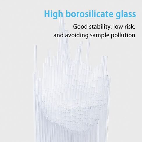 1000pcs Glass Capillary Tubes,100 mm Micro Glass Capillary Tubes,Tube Both Ends Open Glass Pipettes for TLC Spotting Lab Supplies,0.3mm ID,0.5mm OD,Pack of 1000 in Kuwait