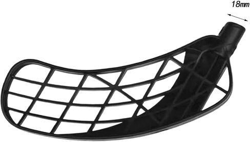 معدات استبدال شفرات عصي كرة الأرضية، رأس عصا الهوكي لكرة الأرضية لعصا مدببة بقطر 18 مم للأطفال البالغين، اليد اليمنى السوداء in Kuwait